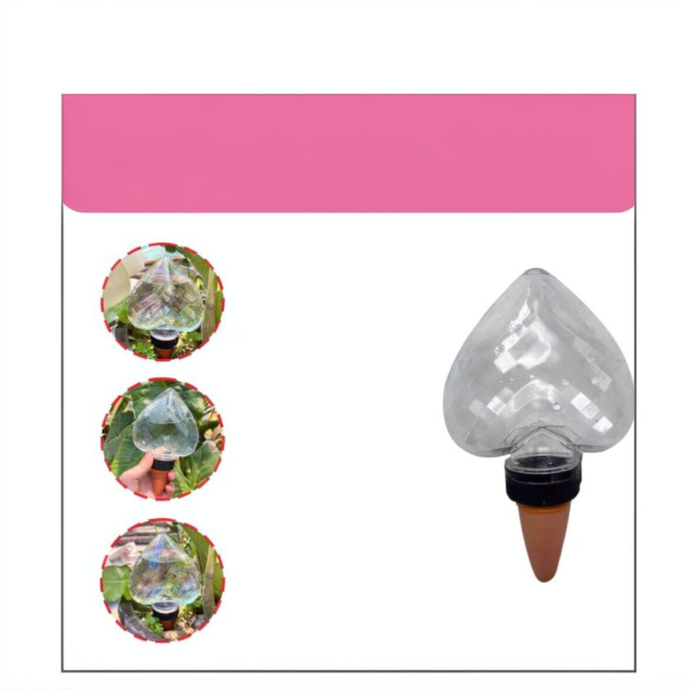 하트 모양 자동 급수 장치, 스포트라이트 패턴 점적 관 - Automatic Plant Waterer 리뷰 및 가격